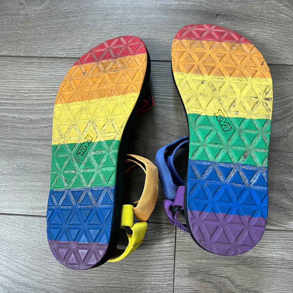 Teva Women's Original Universal Pride in Rainbow Multi Womens US 8 - Picture 5 of 6